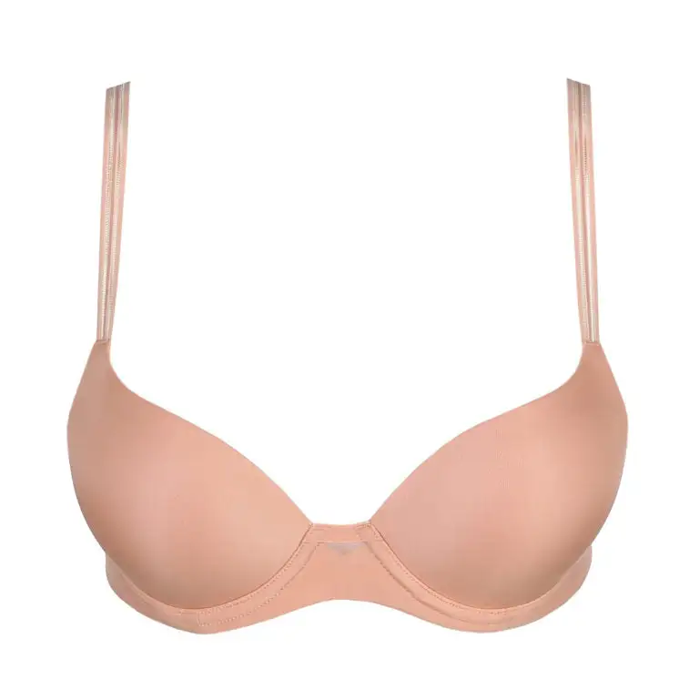 Women's Push-Up Seamless Mesh Microfiber Check Pattern Bra
