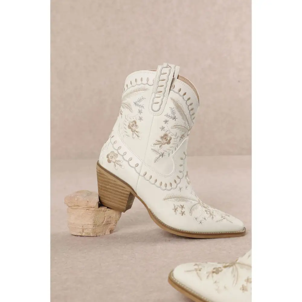 Corral Embroidered Cowgirl Ankle Bootie