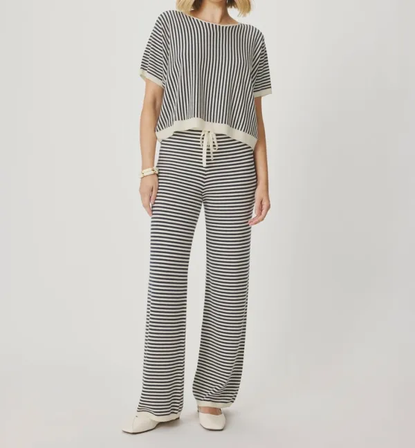 Striped Knit  Pants