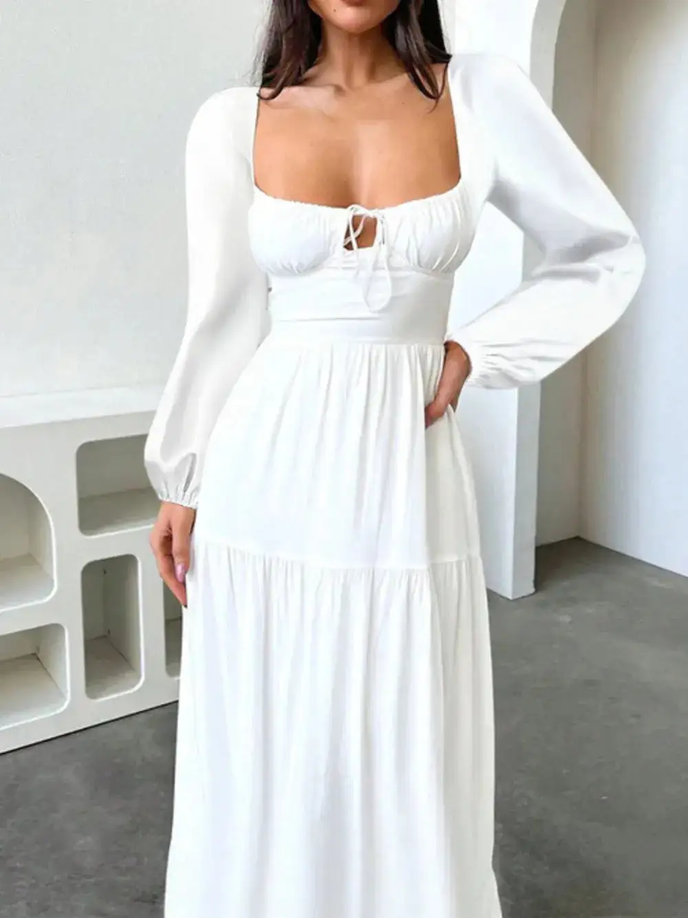 Everyday Tie Detail Maxi Dress
