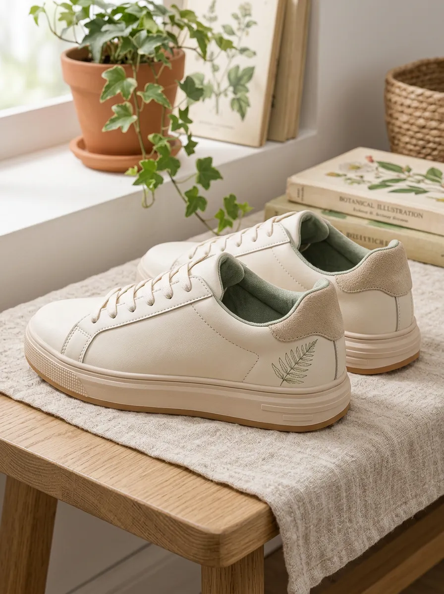 Women's Street Botanical Lover Fern Leaf Skate Shoes