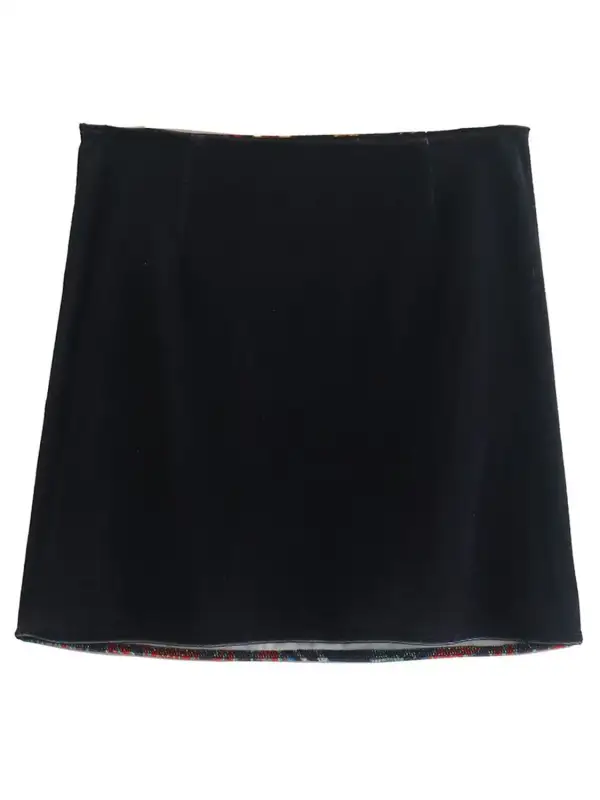Calm Printed Zip Skirt