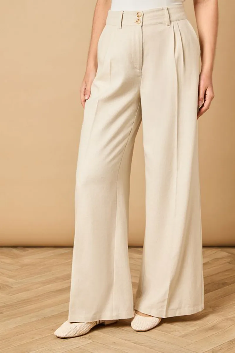 Casual Style Wide Leg Tailored Trouser
