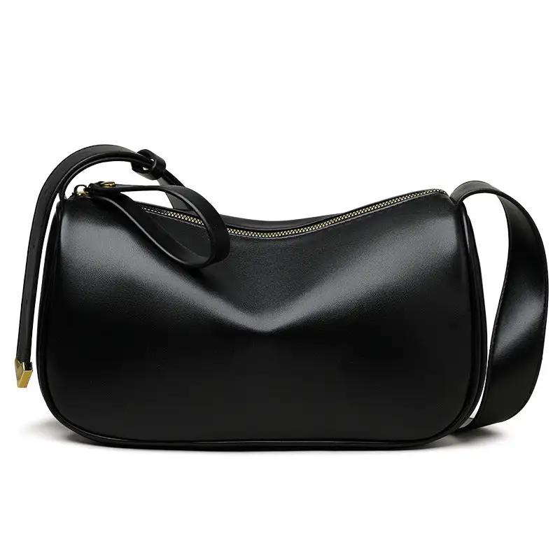 Soft Leather Baguette Bag