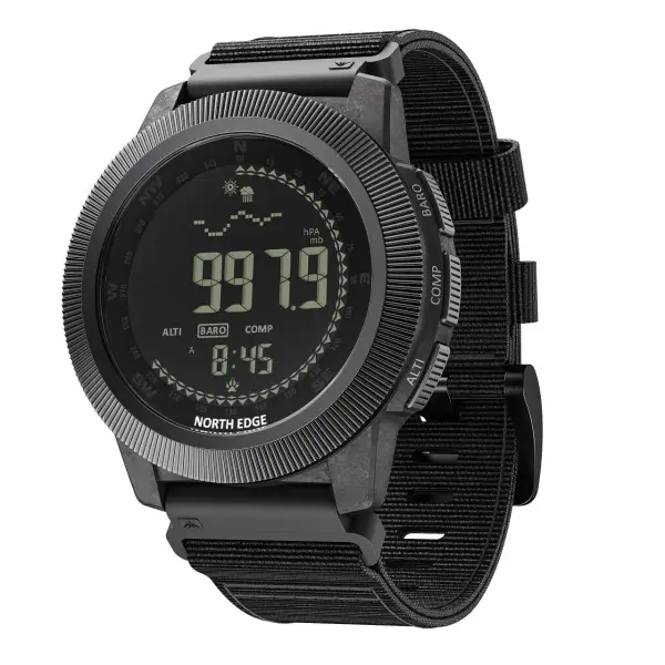 North Edge Altimeter Barometer Compass 50M Tactical Outdoor Watch APACHE-CF