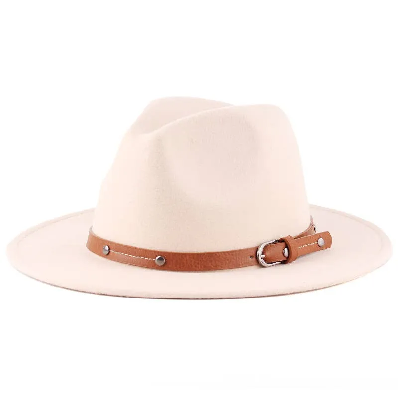 Casual Wool Wide Brim Hat