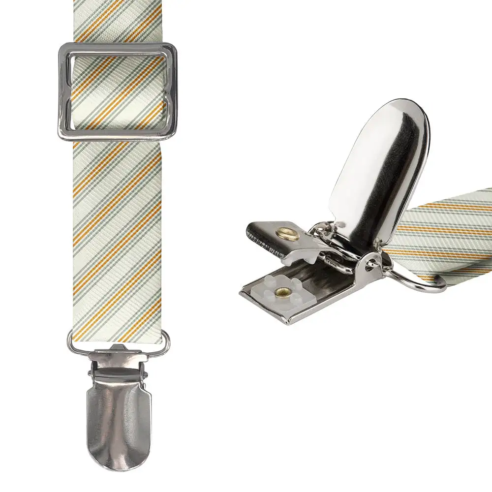 Modern Contemporary Stripe Pattern Suspenders