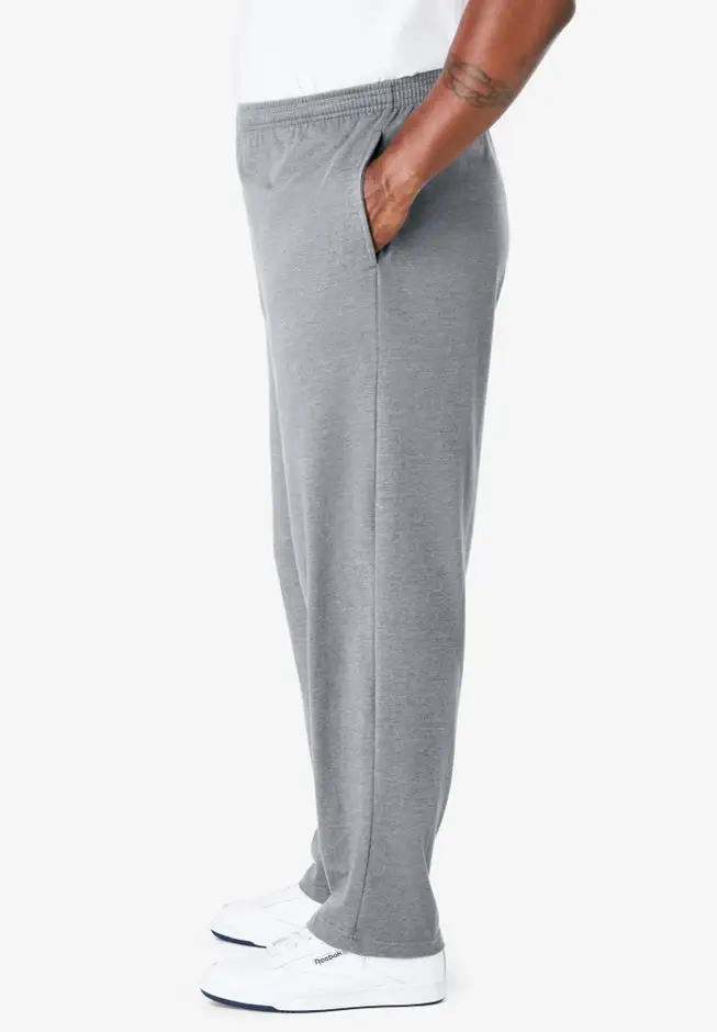 Lightweight Jersey Open Bottom Sweatpants