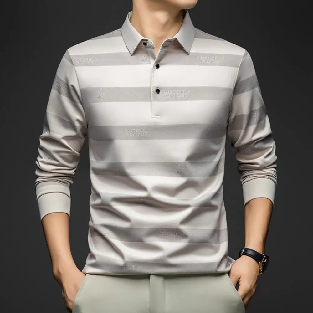Diagonal Stripe Casual Pullover