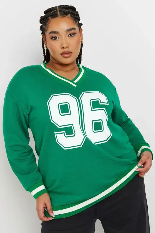 Green '96' Varsity Sweatshirt