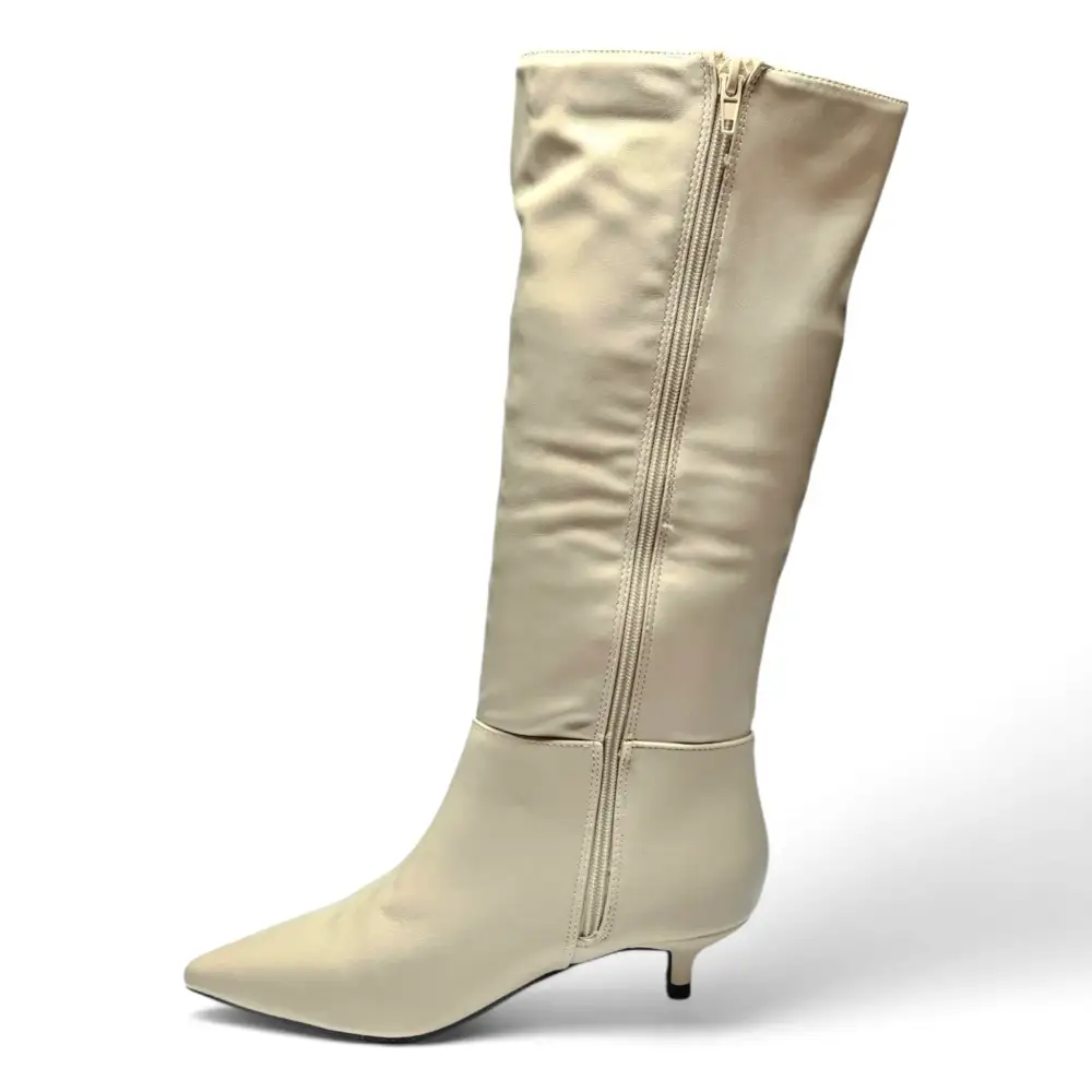 Breena Kitten Heel Knee High Boots
