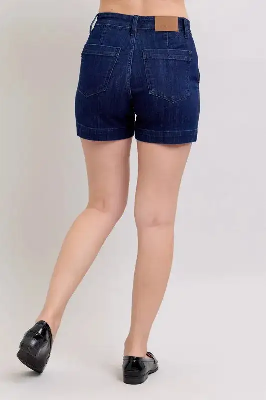 High Rise Wrap Denim Pants