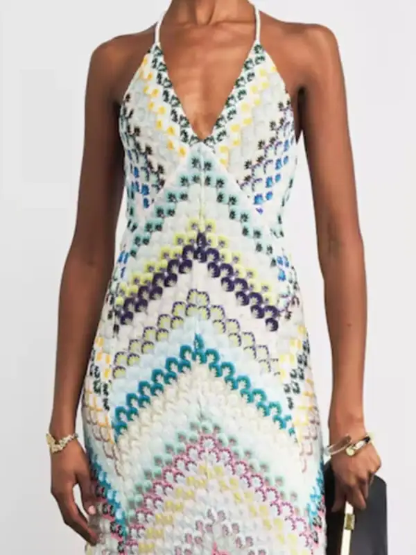 Backless Spaghetti Strap Maxi Dress