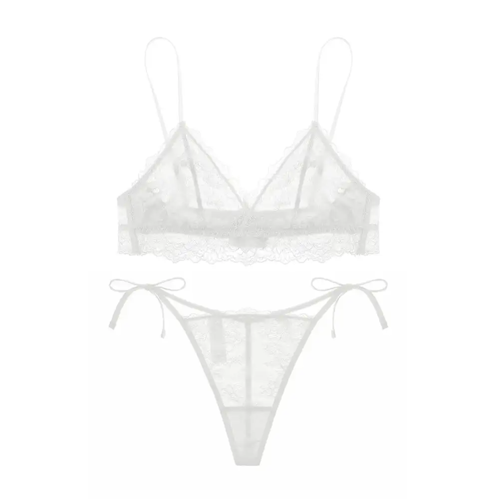Close-Fit Lace Matching Lingerie Set