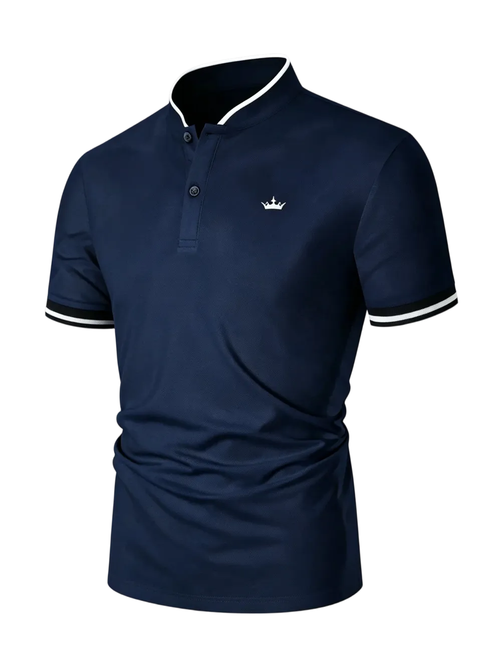 Men's Regular Fit Contrast Trim Polo Shirt Golf Polo Shirts