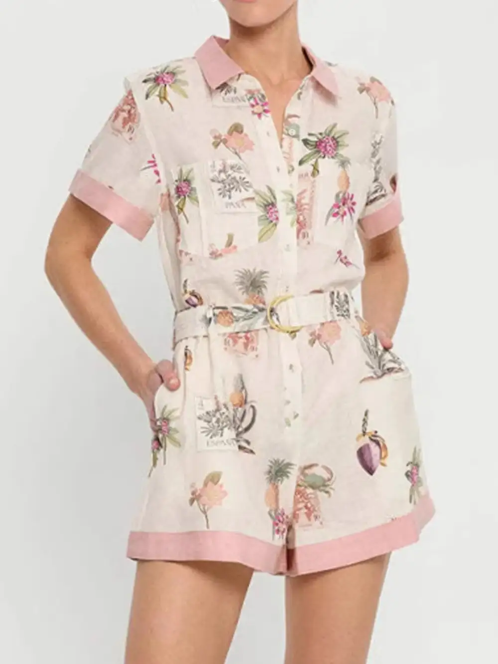 Easygoing Jumpsuit Printed Romper