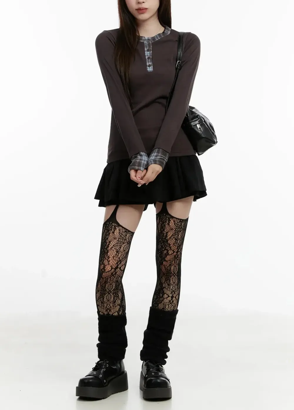 Plaid Long Sleeve Tee
