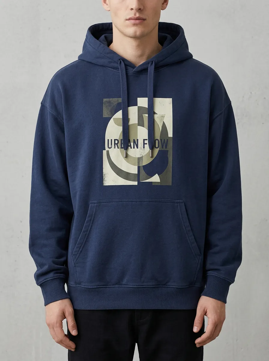 Adventure Geometric Men's Graphic Hoodie
