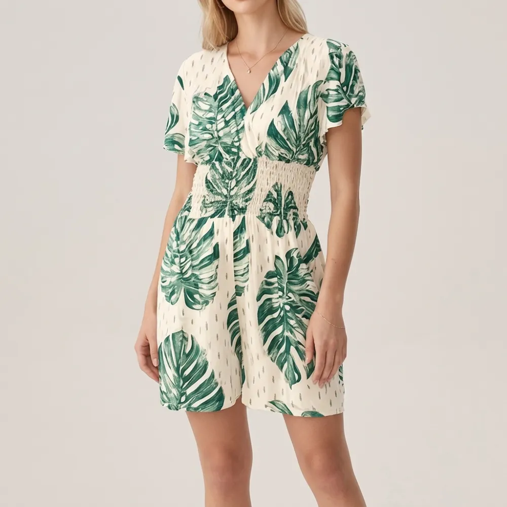 V Neck Breezy Romper