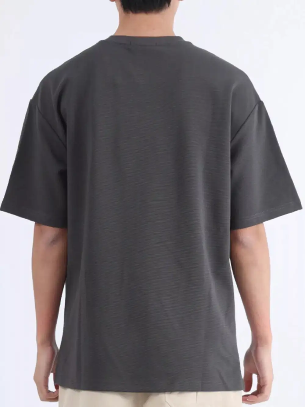 Men’s Plus Size Solid Crewneck T-Shirt