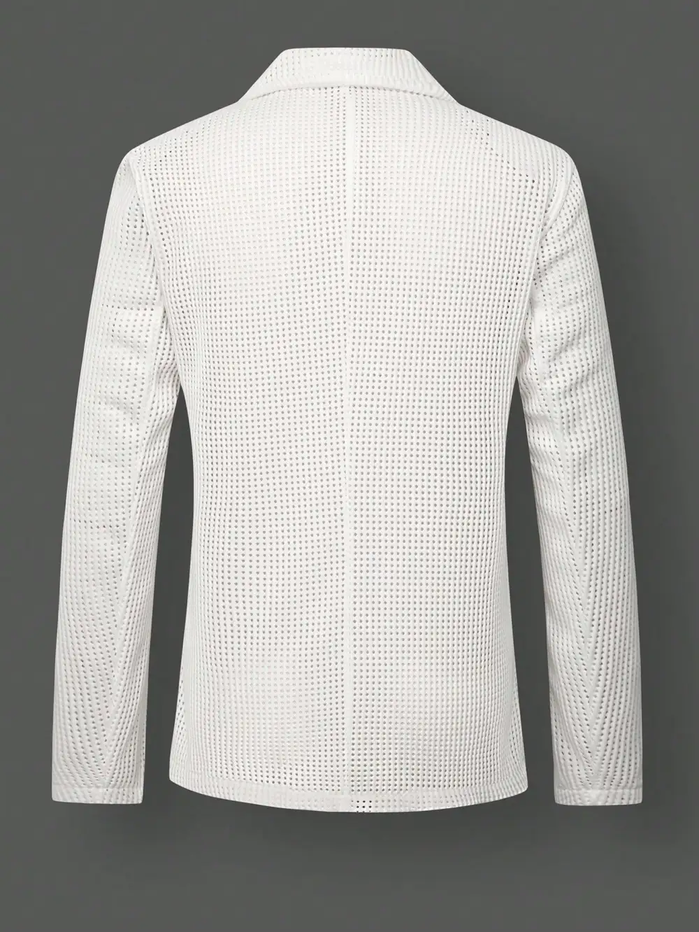 S Relaxed Hollow-Out Mesh Blazer Jacket