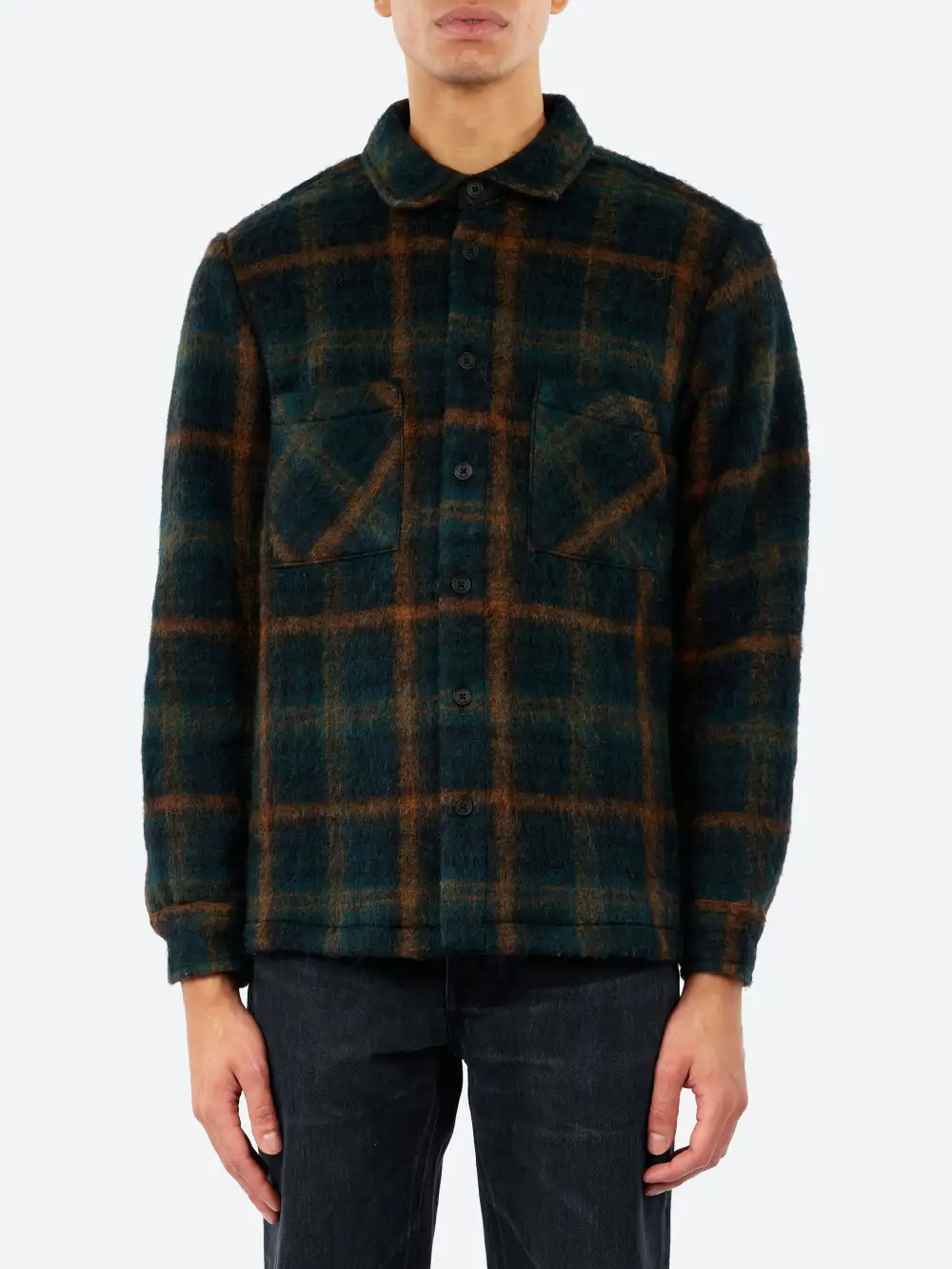 Men's Point Collar Patch Pocket Overshirt