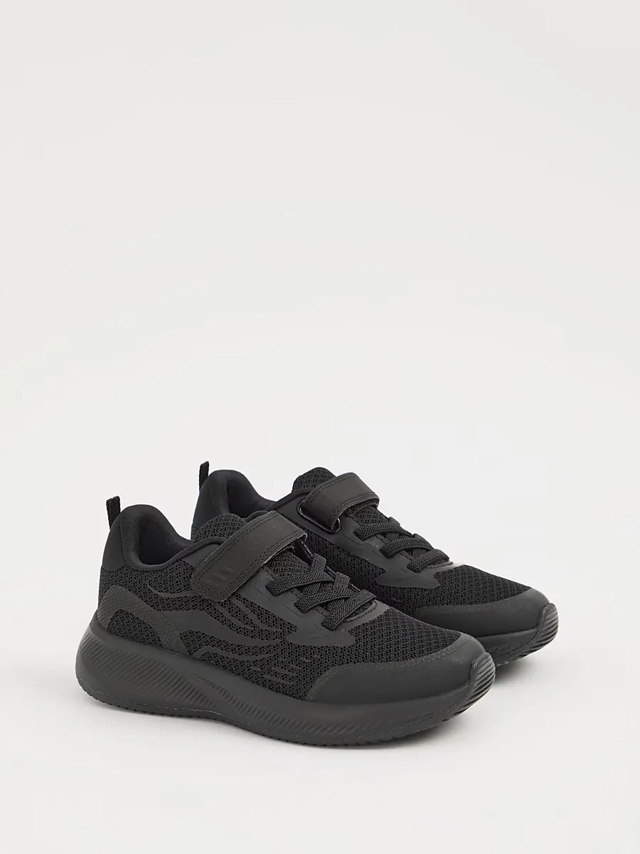 Black Mesh Single Strap Trainers