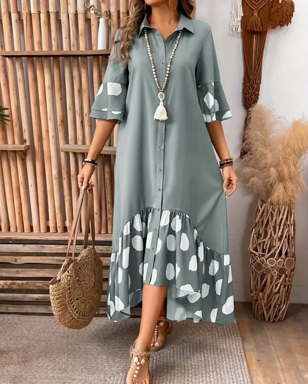 Julia Relaxed Flow Shirt Dress