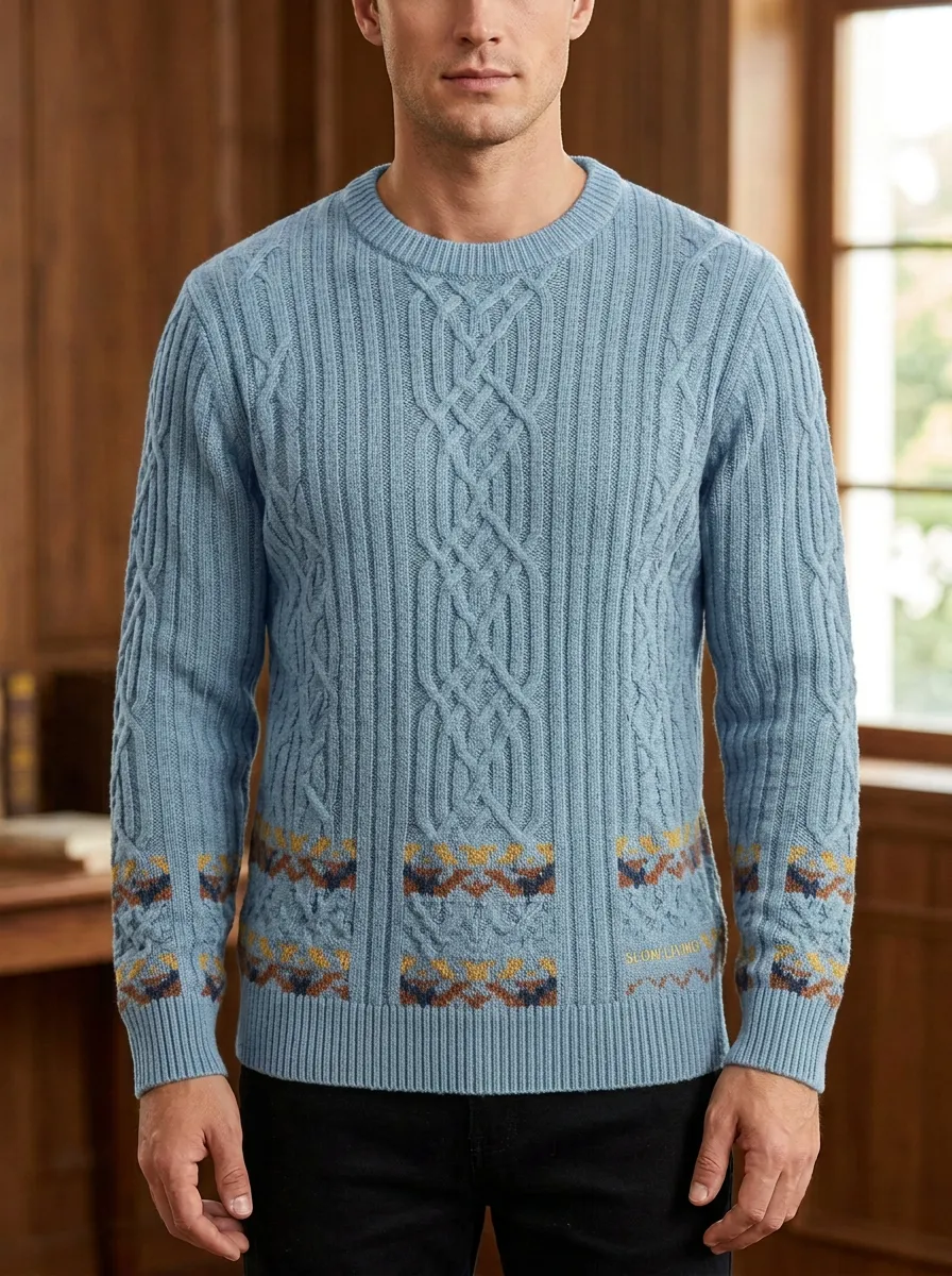 Men's Cable Knit Sweater
