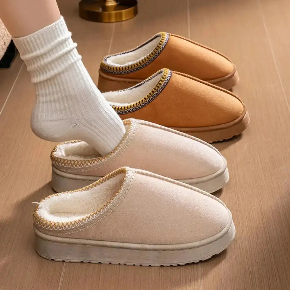 Warm Touch Platform Slip On Slippers