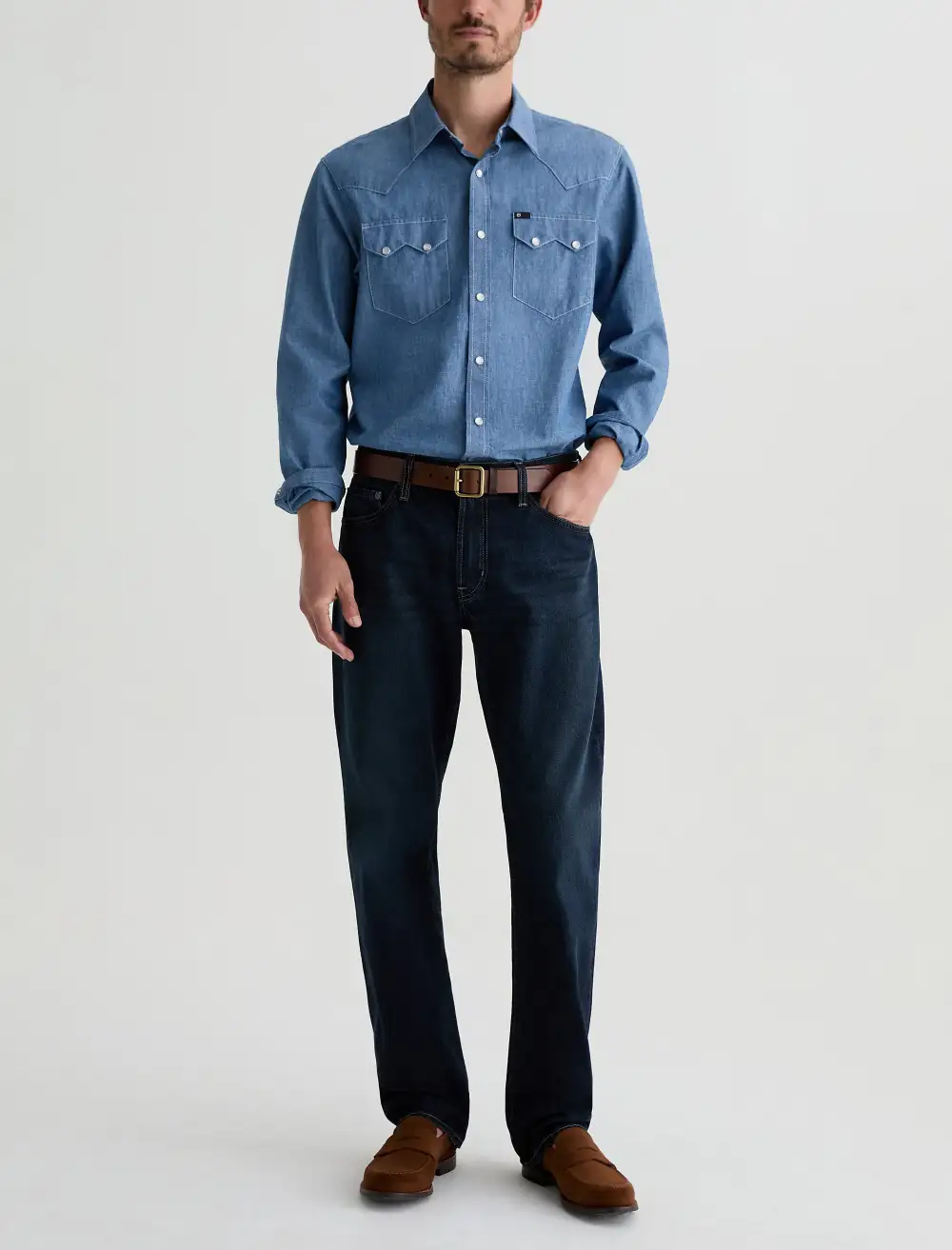 Men's Relaxed Tapered Rigid Jeans