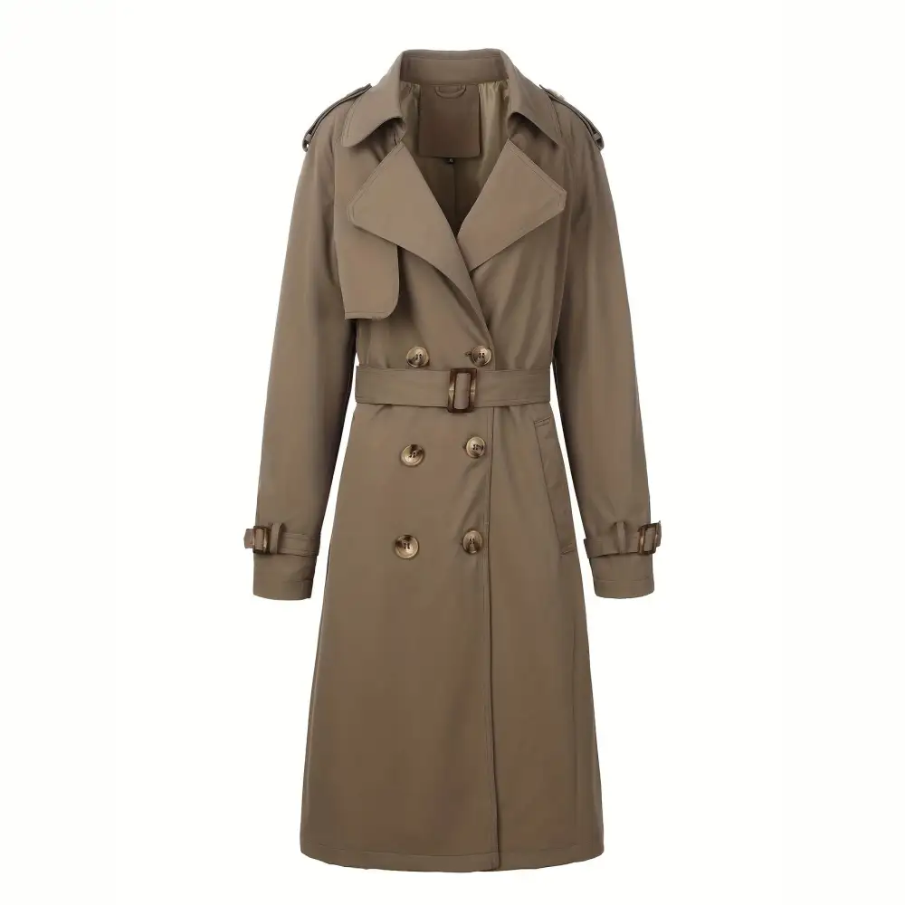 Classic Stand Collar Trench Coat