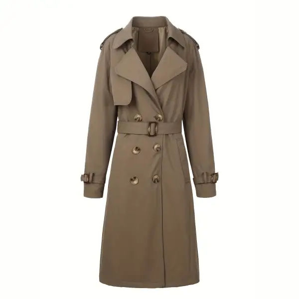 Classic Stand Collar Trench Coat