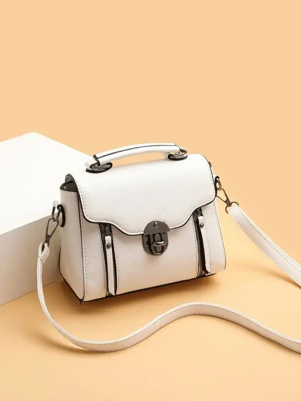 Slim Compact Square Crossbody Bag