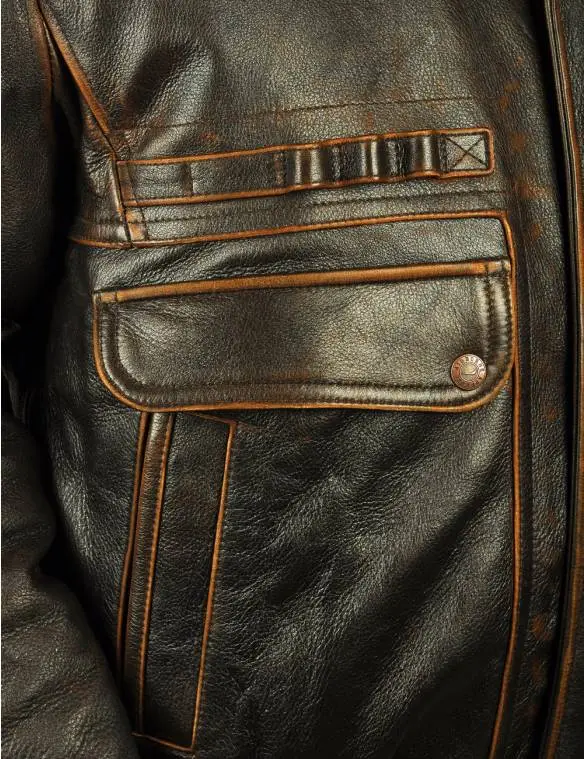 Clean Line Faux Leather Jacket