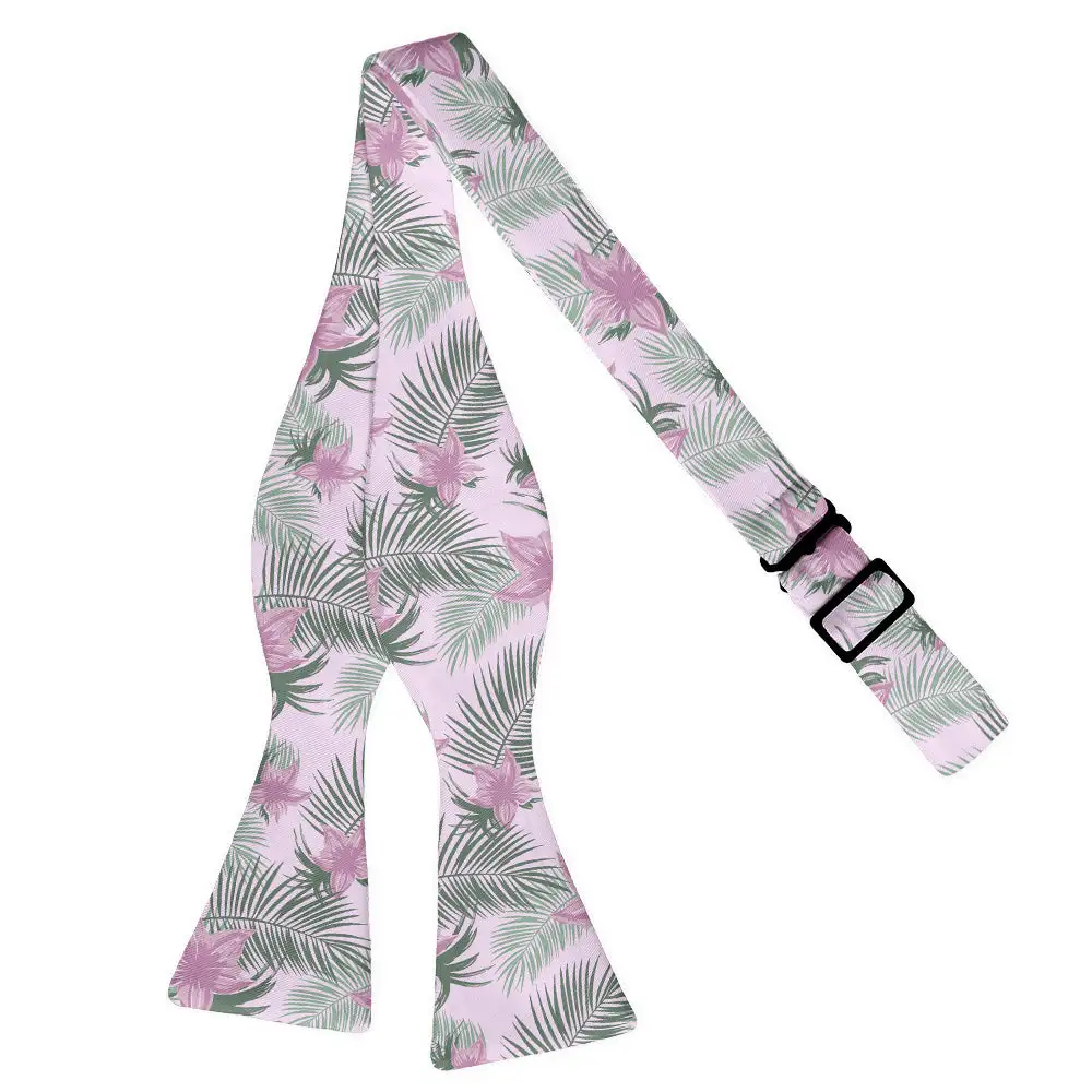 Tropical Blooms Pattern Bow Tie
