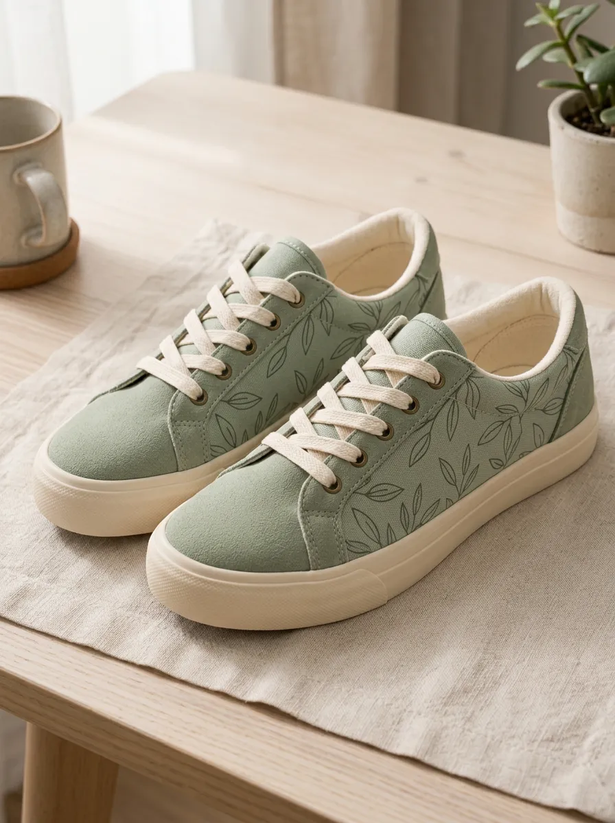 Women's Botanical Leaf Statement Skate Shoes