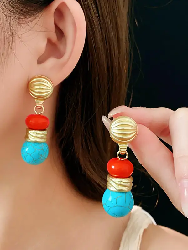 Artful Linear Drop Earrings
