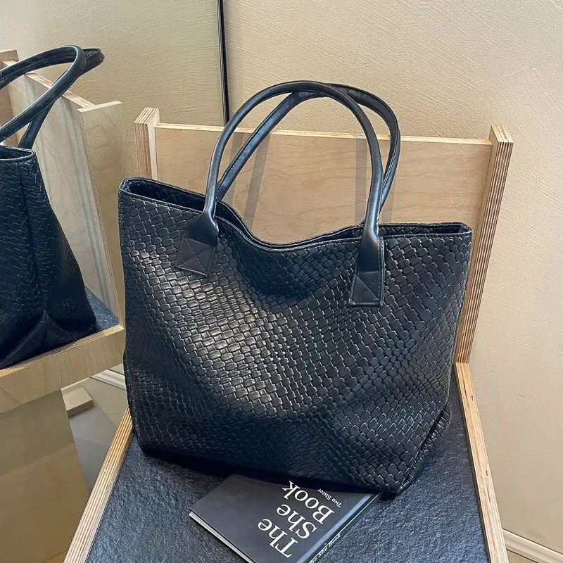 Commuter Woven Textured Tote Bag