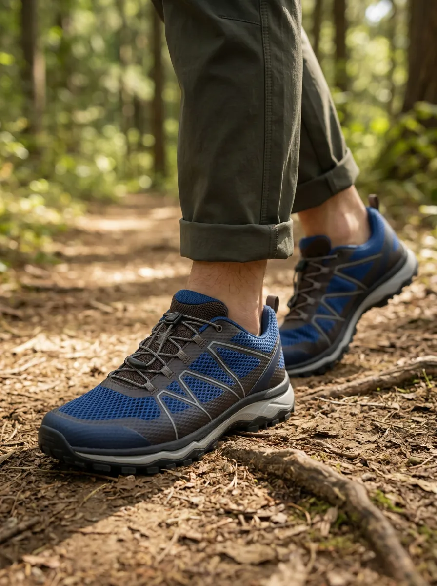 Men's Trail Traverse Hiking Mesh Pattern Printed Shoes