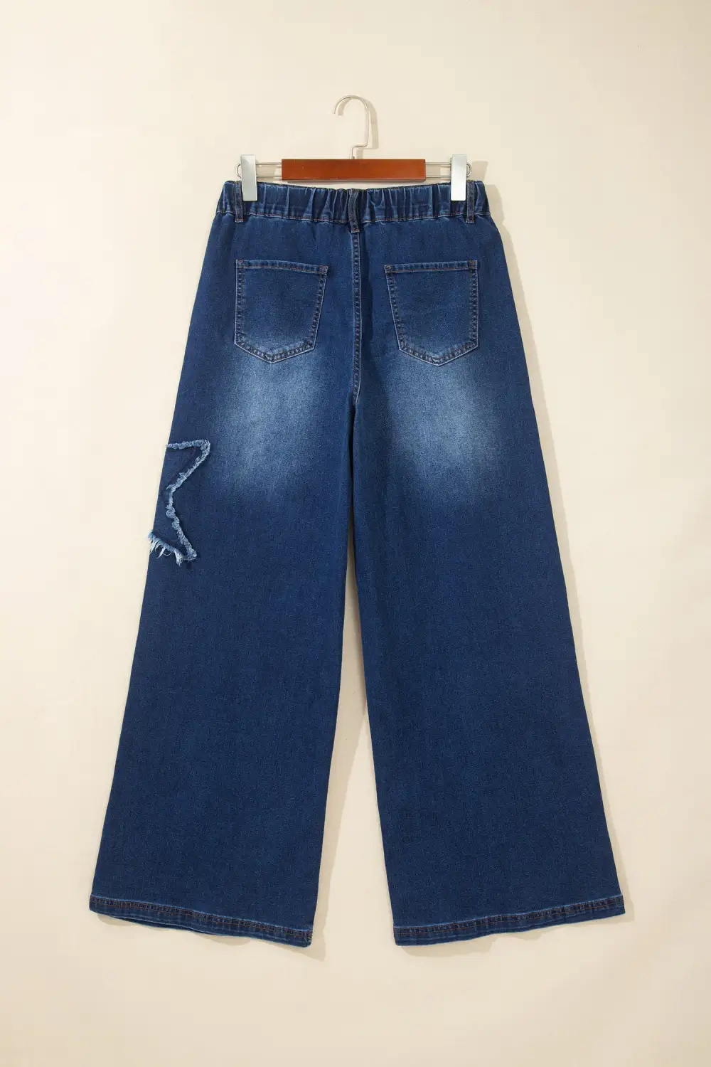 Women's Star Decorated Wide Leg Jeans