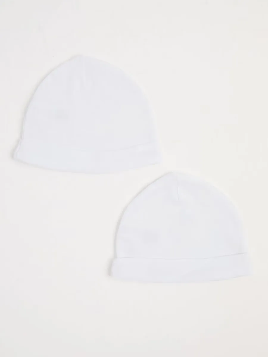 Cotton Baby Newborn Hats 2 Pack