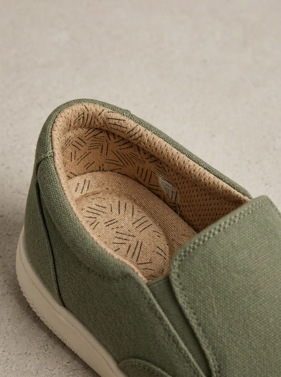 Streetwear Minimalist Graphic Look Men's Stretch Canvas Shoes