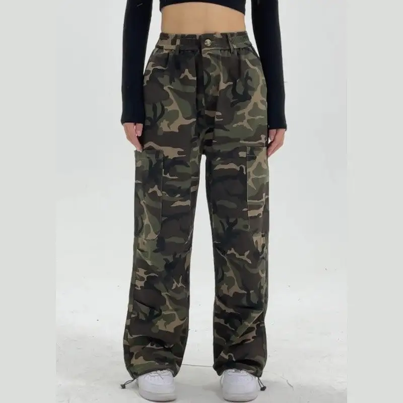 Men's Jogger Cuffed Camouflage Cargo Pants