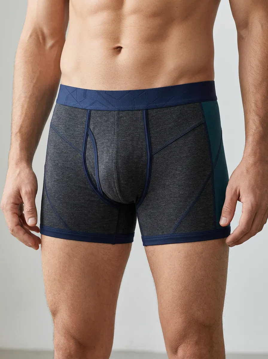 Casual Colorblock Performance Athletic Profile Men's Boxer Briefs