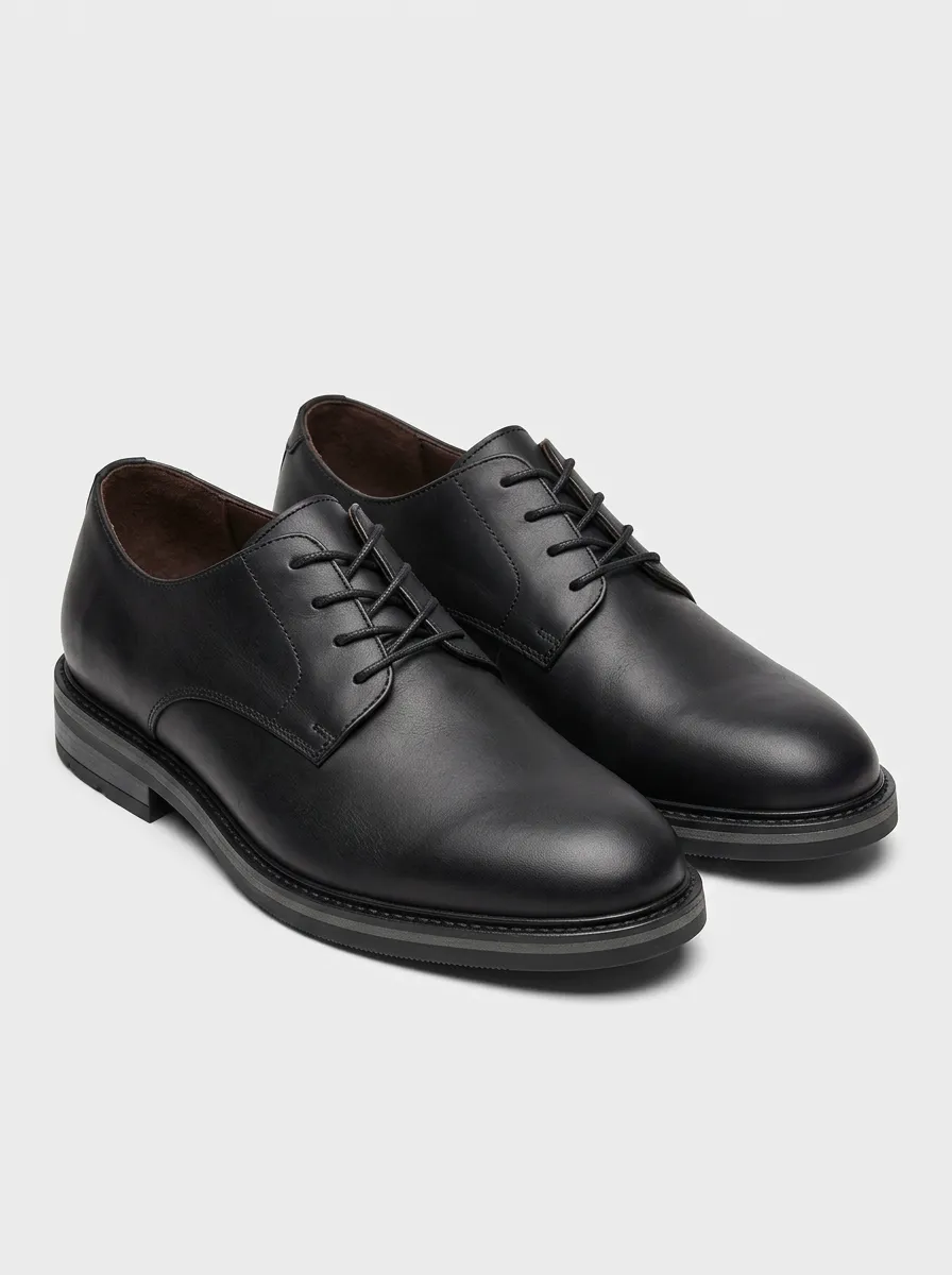 Men's Classic Business Formal Black Leather Oxford Shoes
