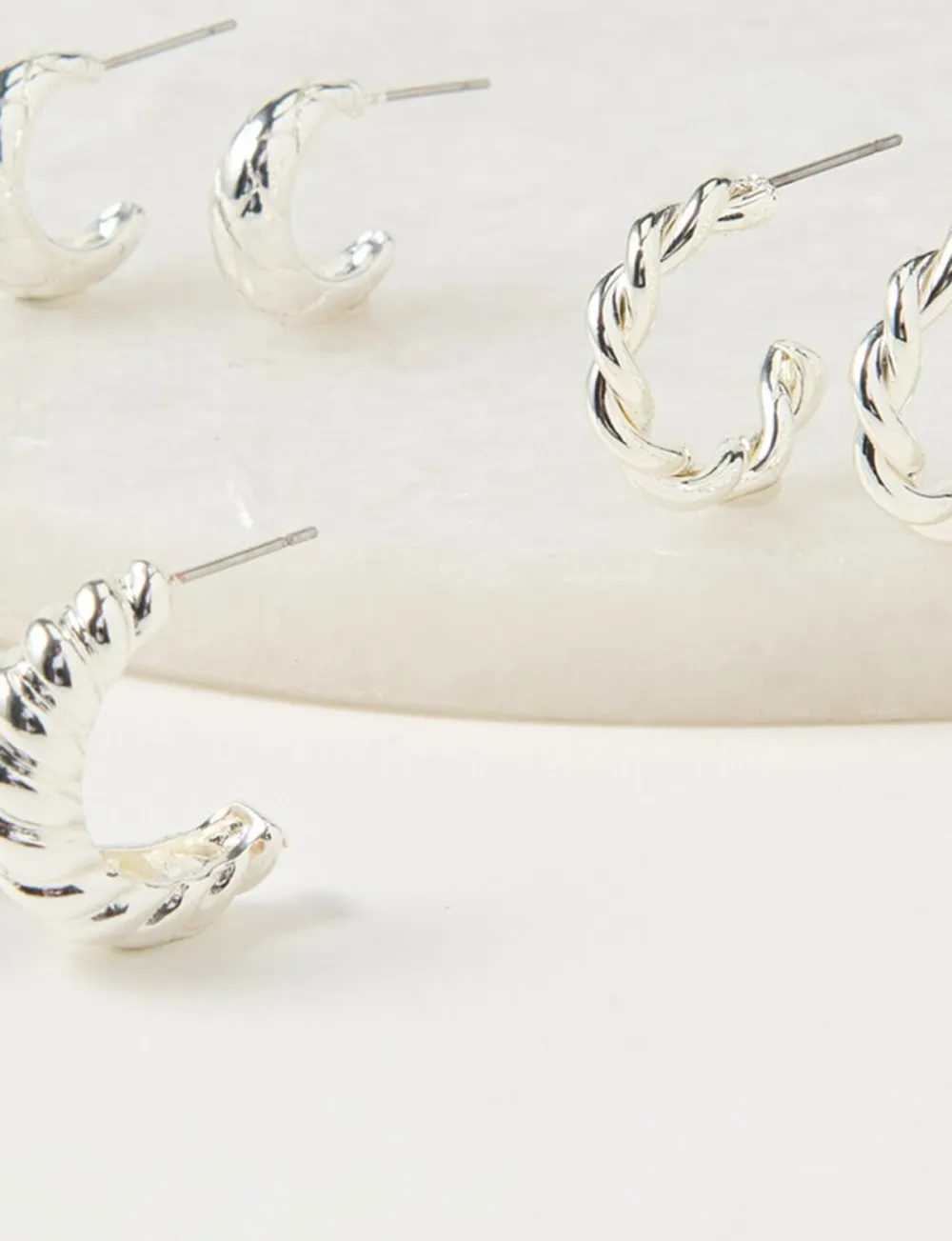 Creative Rotating Simple Versatile Silver Earrings