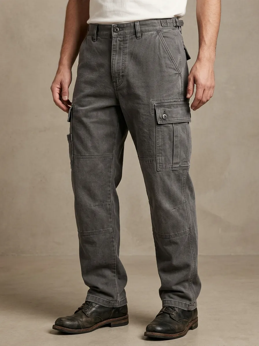 Men's Relaxed Vintage Canvas Utility Pants