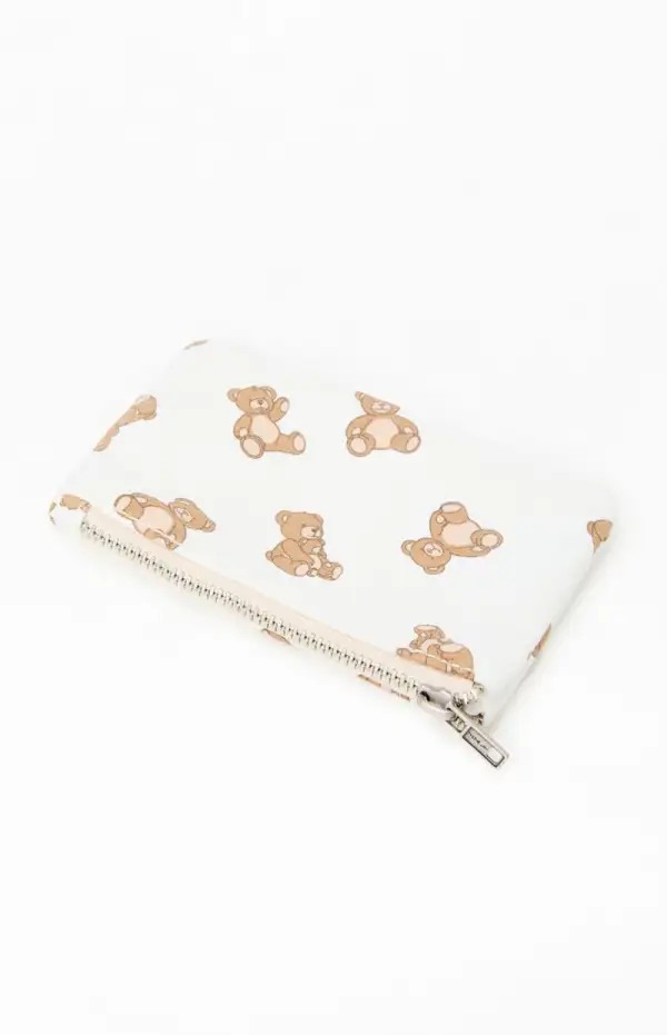 John Galt White Teddy Bear Coin Purse