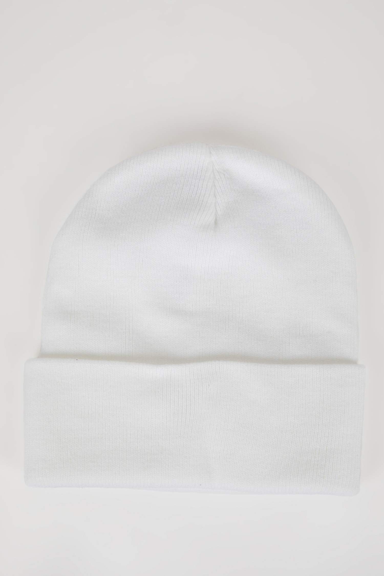 Slogan Embroidered Knitted Cap